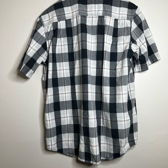 CARHARTT Relaxed Fit Short Sleeve Button Down Shirt Men’s Size Medium Gray - Picture 2 of 5